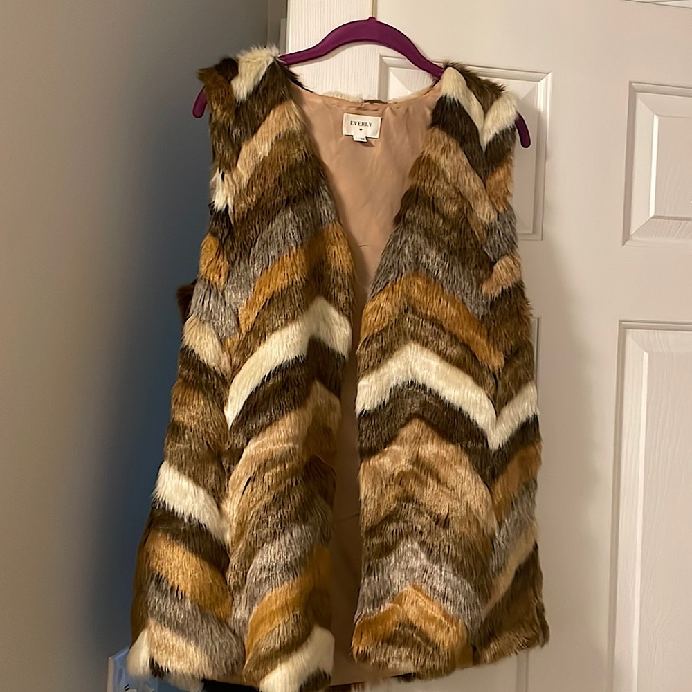 Faux fur vest